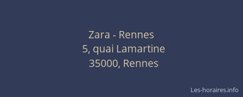 Zara - Rennes