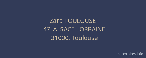 Zara TOULOUSE