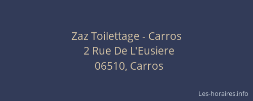 Zaz Toilettage - Carros