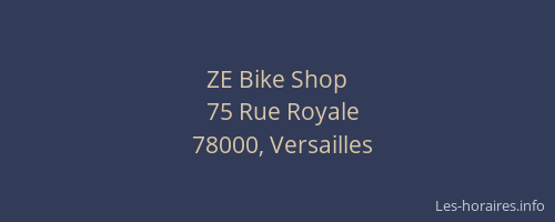 ZE Bike Shop