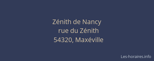 Zénith de Nancy