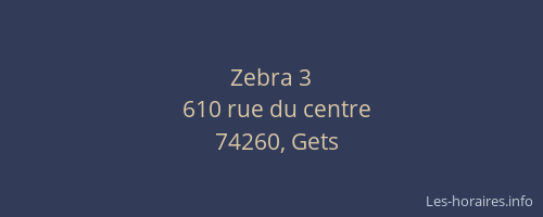 Zebra 3
