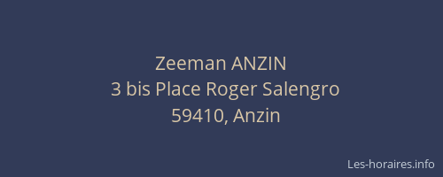 Zeeman ANZIN