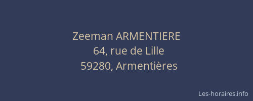 Zeeman ARMENTIERE