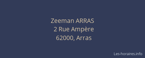 Zeeman ARRAS