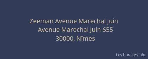 Zeeman Avenue Marechal Juin