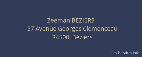 Zeeman BEZIERS