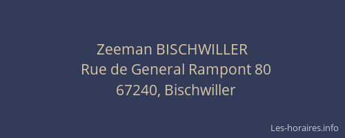 Zeeman BISCHWILLER