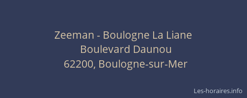 Zeeman - Boulogne La Liane