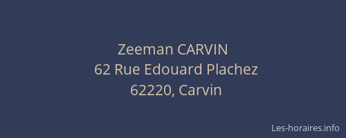 Zeeman CARVIN