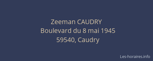 Zeeman CAUDRY