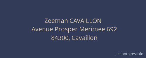 Zeeman CAVAILLON