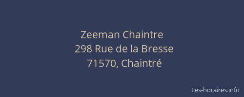 Zeeman Chaintre