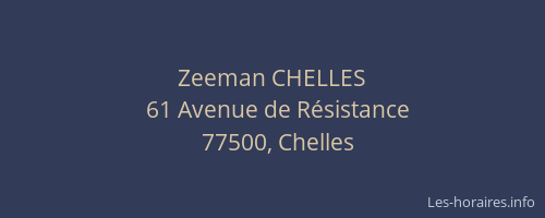 Zeeman CHELLES