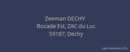 Zeeman DECHY