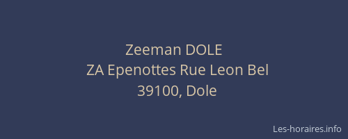 Zeeman DOLE