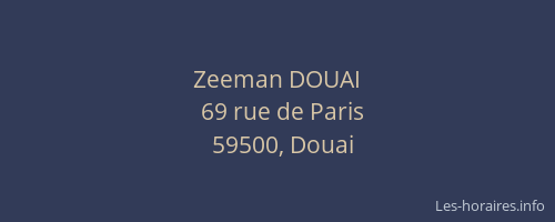 Zeeman DOUAI