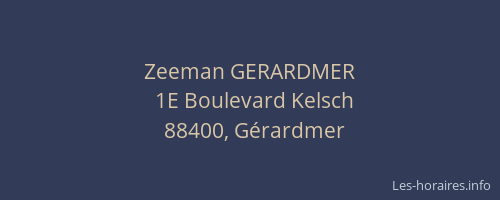 Zeeman GERARDMER