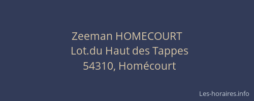 Zeeman HOMECOURT