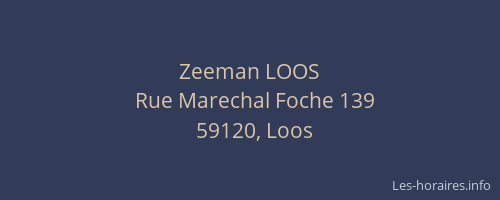 Zeeman LOOS