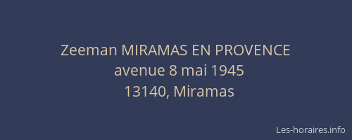Zeeman MIRAMAS EN PROVENCE