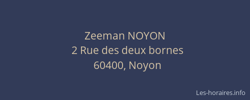 Zeeman NOYON