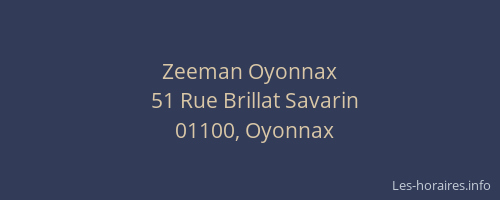 Zeeman Oyonnax