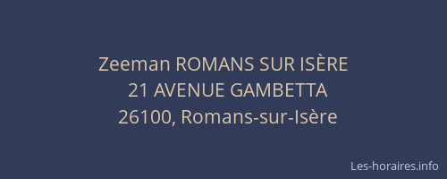 Zeeman ROMANS SUR IS&Egrave;RE