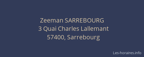 Zeeman SARREBOURG