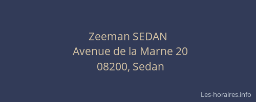 Zeeman SEDAN