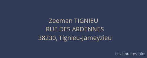 Zeeman TIGNIEU