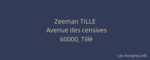 Zeeman TILLE