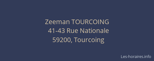 Zeeman TOURCOING