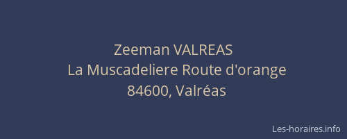 Zeeman VALREAS