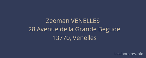 Zeeman VENELLES