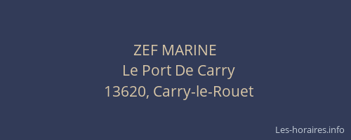 ZEF MARINE
