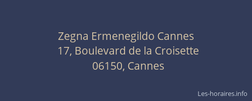 Zegna Ermenegildo Cannes