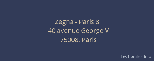Zegna - Paris 8
