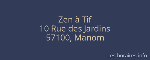 Zen à Tif
