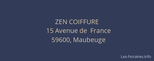 ZEN COIFFURE