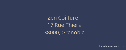 Zen Coiffure