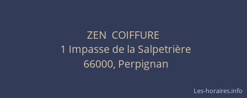 ZEN  COIFFURE