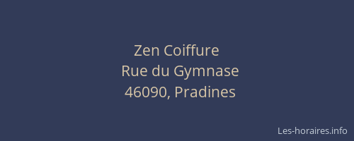 Zen Coiffure