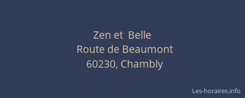 Zen et  Belle