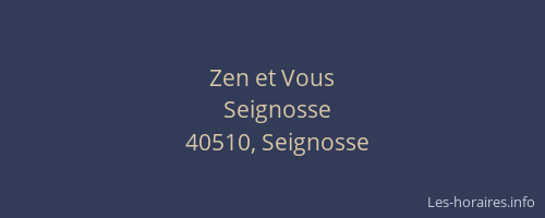 Zen et Vous