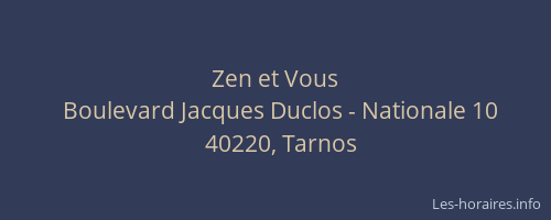 Zen et Vous