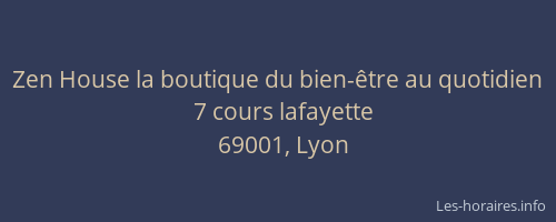 Zen House la boutique du bien-être au quotidien