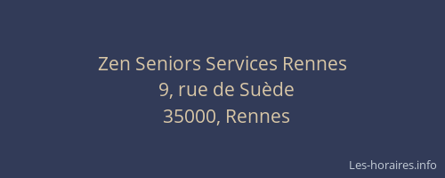 Zen Seniors Services Rennes