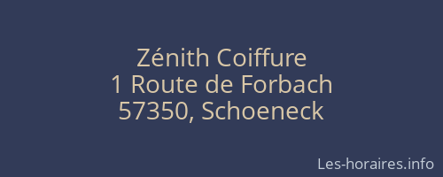 Zénith Coiffure