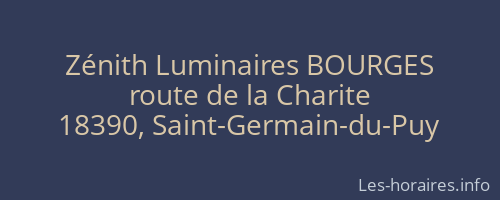 Zénith Luminaires BOURGES